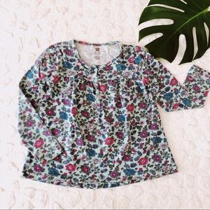 {tea collection} long sleeve shirt girls M (6-7)